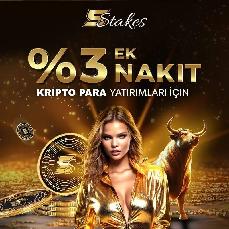 5Stakes Telegram: 💲 5Stakes Kripto Yatırımlarına %3 Ek Bakiye! Kripto para ile yaptığınız her…