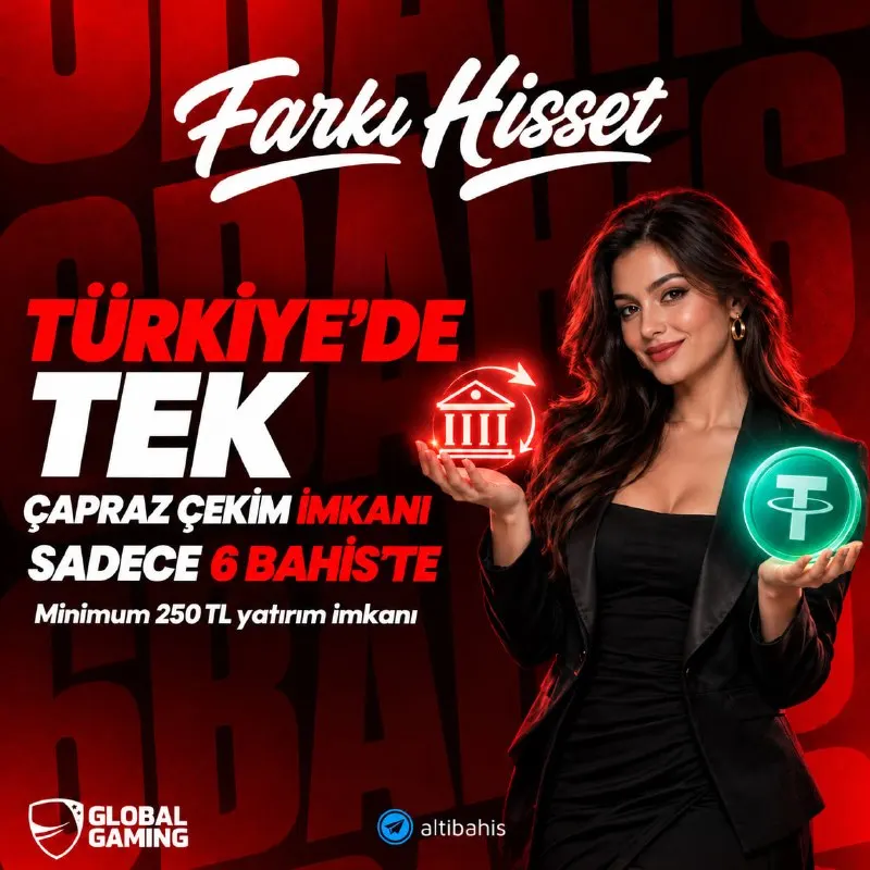 6bahis Telegram: ✅Çapraz çekim imkânı 🤩bahis’te! 🔸Havale ile yatırım yap, kriptoyla çekim talebi…