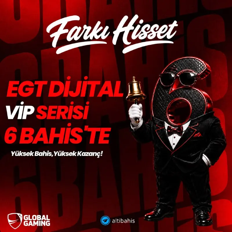 6bahis Telegram: ✅EGT Dijital VİP Serisi 🤩bahis’te yüksek bahis, yüksek kazanç! 🔸VİP seviyesinde…