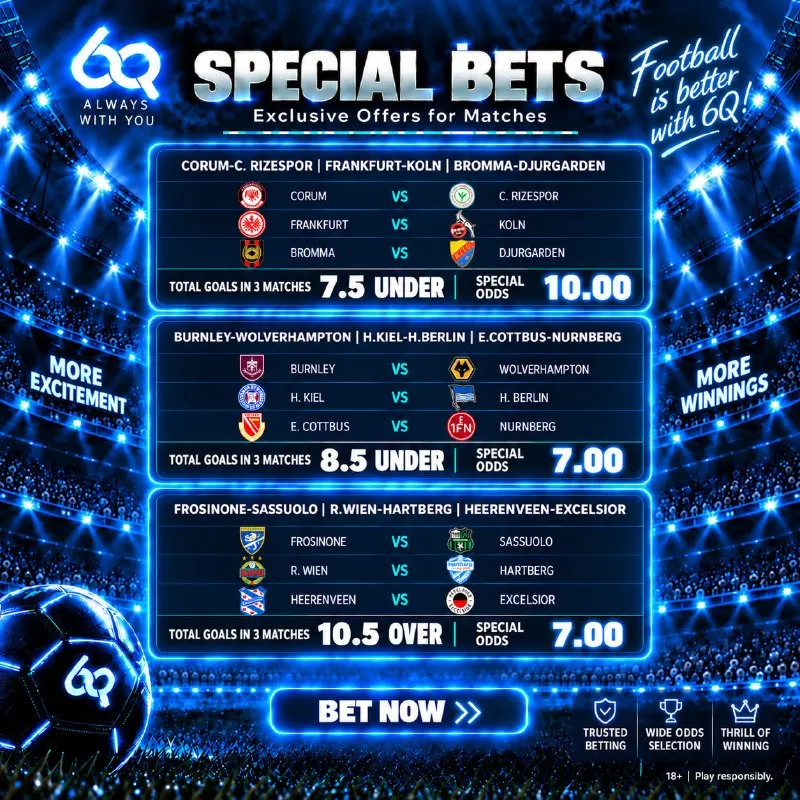 6qbet Telegram: ⚽️🔥 Go Beyond Ordinary Betting! Experience football’s most exciting matchups…