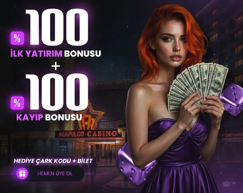 Acapulco Casino Telegram: 👑SADECE ACAPULCO CASİNO' DA ÇİFTE %200 İLK YATIRIM BONUSU! 💰 TÜM SLOTLARDA…