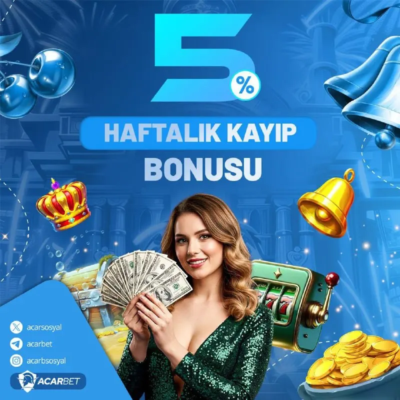 Acarbet Telegram: Kaybın gücünü kazanca çevir! 🎲 Acarbet'le heyecanın zirvesine ulaşın ve %5…