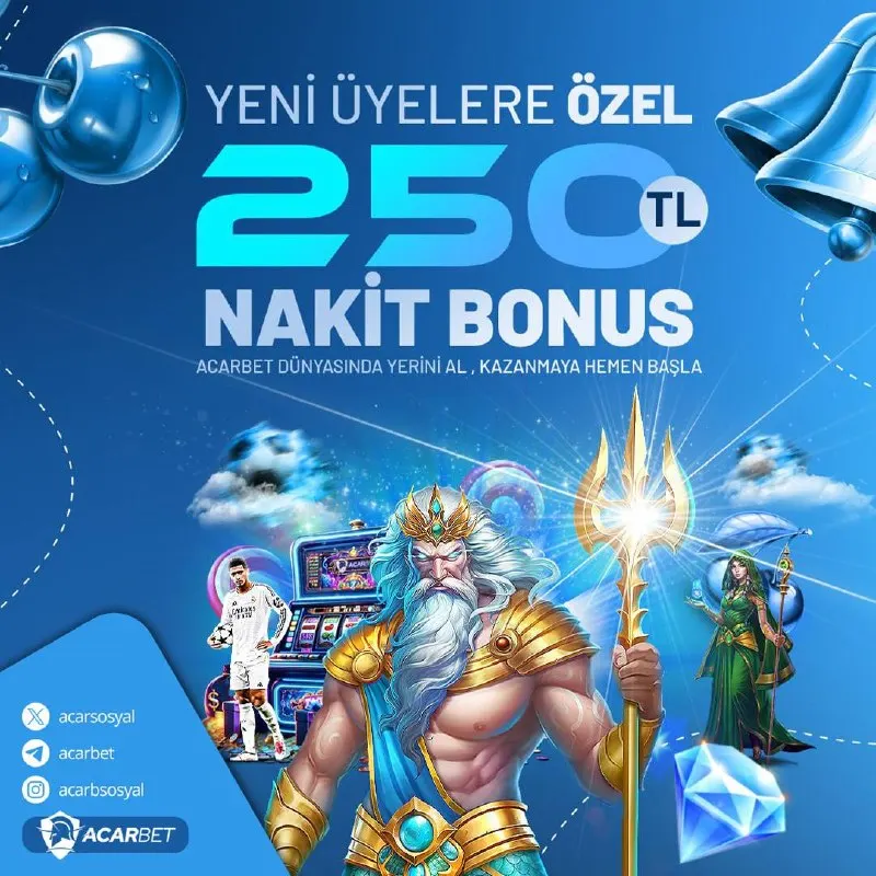 Acarbet Telegram: Yeni üyeler için 250 TL nakit bonus fırsatını kaçırma! Acarbet dünyasında…