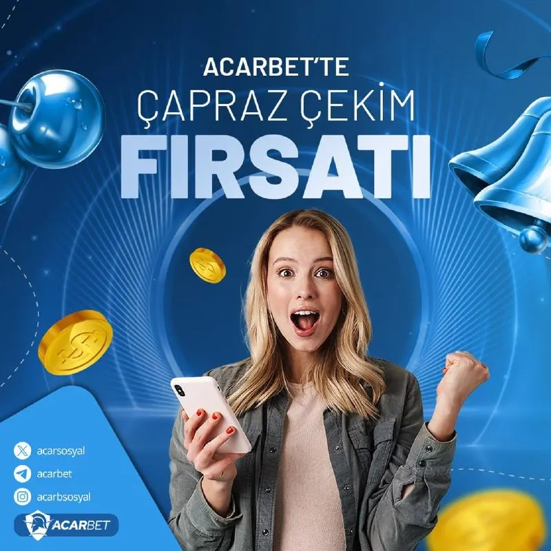 Acarbet Telegram: 🎉 Acarbet’te çapraz çekim heyecanı! Şansını katla, kazanç fırsatını yakala ve…