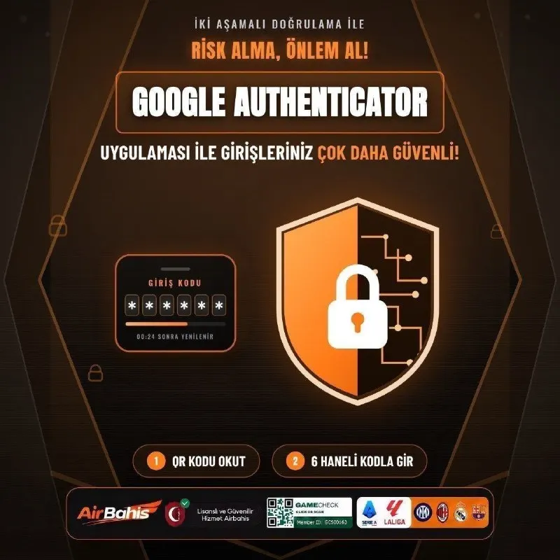 Airbahis Telegram: 🔒HESABINIZI GÜVENCE ALTINA ALIN! 🛡 AirBahis hesabınızı Google Authenticator ile…
