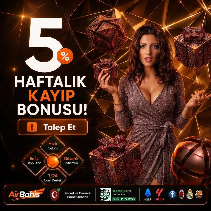 Airbahis Telegram: 🎁 %5 HAFTALIK KAYIP BONUSU! 🎁 🗓 Haftalık kayıplarına özel %5 BONUS fırsatı! 💲…