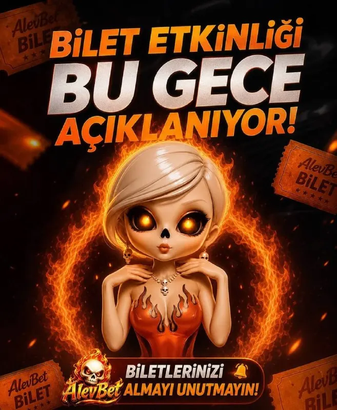 Alevbet Telegram: 🎫 BU GECE AÇIKLANIYOR!🔥 😀 Heyecanla beklenen AlevBet Bilet Etkinliği sonuçları…