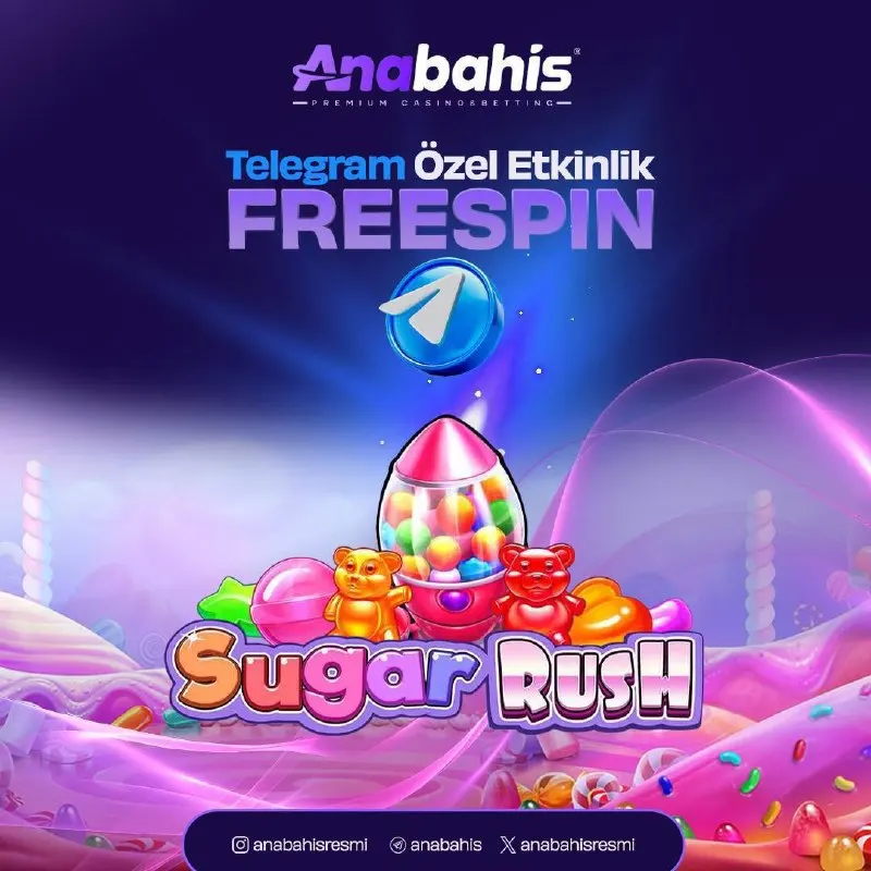 Anabahis Telegram: ⚡ FREESPİN KOD SERİSİ DEVAM EDİYOR HIZLI OLAN KAZANIR▶️ 🔤🔤🔤🤩ASUNB5C 1️⃣₺…