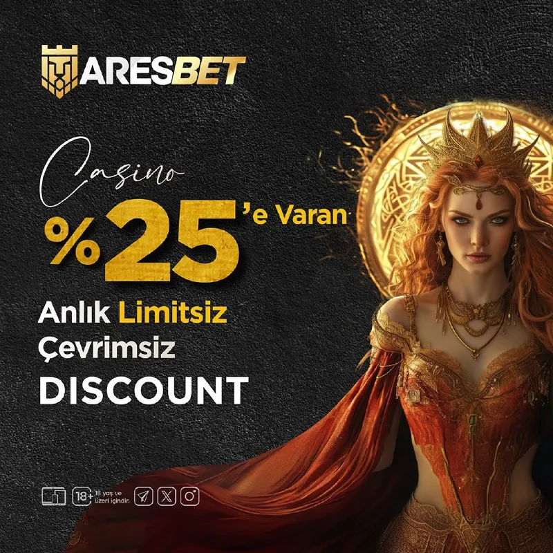 Aresbet Telegram: 🤑 Anlık Limitsiz %25'e Varan Çevrimsiz Casino Discount 💰 💎 Aresbet İle Kaybını…