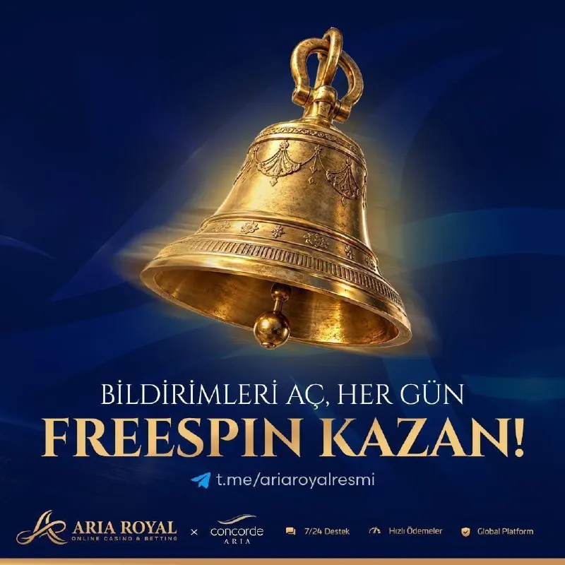 Aria Royal Telegram: 👑👑👑👑👑👑👑 🎁 ARIAROYAL'DE HER GÜN HEDİYE KOD! 📣 HEDİYENİZ HAZIR, 200 FREESPIN! ✅ 🔑…