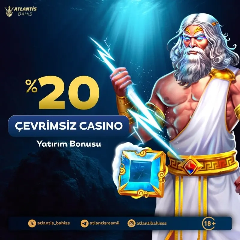 Atlantis Bahis Telegram: 🎁 %20 Çevrimsiz Yatırım Bonusu! 🎰 Casino heyecanına %20 ekstra bakiye ile…
