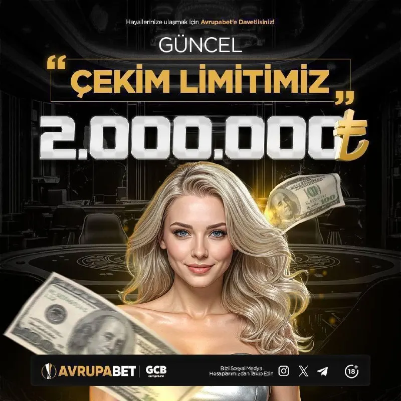 Avrupabet Telegram: 👑 Tam 🔢.🔢🔢🔢.🔢🔢🔢 TL! 👑 💲 Günlük 2.000.000 TL çekim imkanı ile hayallerinize bir…