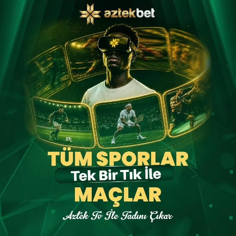 Aztekbet Telegram: 📺 Tüm sporlar tek ekranda, heyecan Aztek TV’de! 📣 Futboldan tenise…