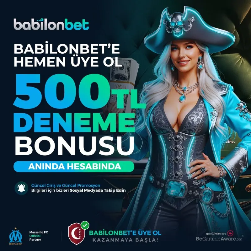Babilonbet Telegram: 🏛️BABİLON'UN HAZİNESİ SENİ BEKLİYOR!🏛️ 5️⃣0️⃣0️⃣ TL Deneme Bonusu ile keşfe…