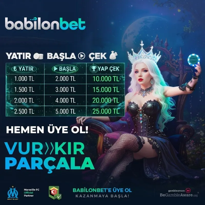 Babilonbet Telegram: 🔥HEDEFE ULAŞ, KEYFİNE BAK! BABİLONBET’TE KAZANMAK ÇOK KOLAY 💰 SLOT alanında…