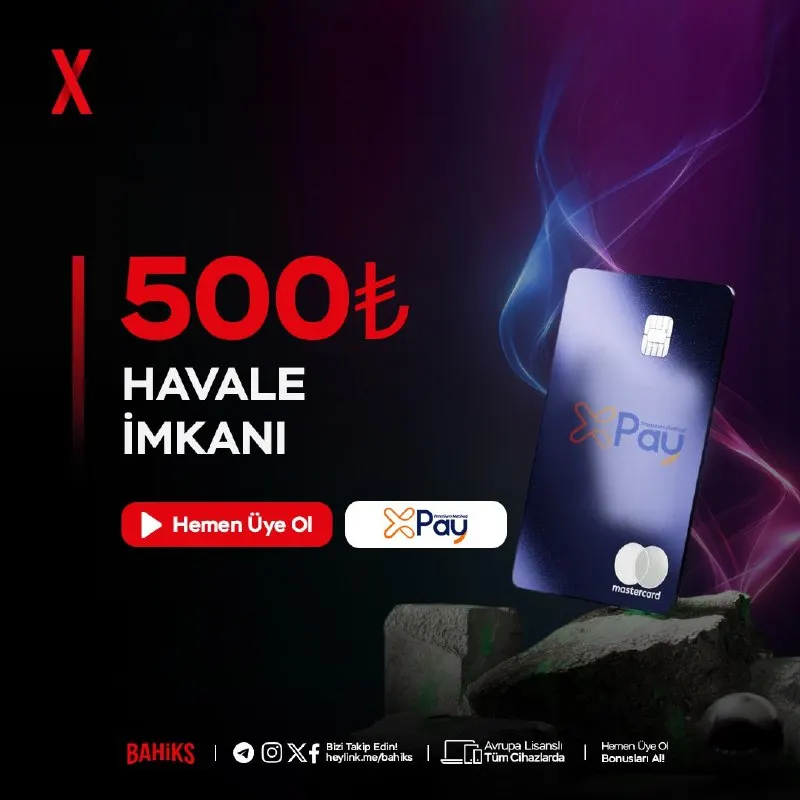 Bahiks Telegram: 💵 DÜŞÜK TUTARDA HAVALE YATIRIM LİMİTLERİ SİZLERİ BEKLİYOR! 💵 📣XPay Havale ile…