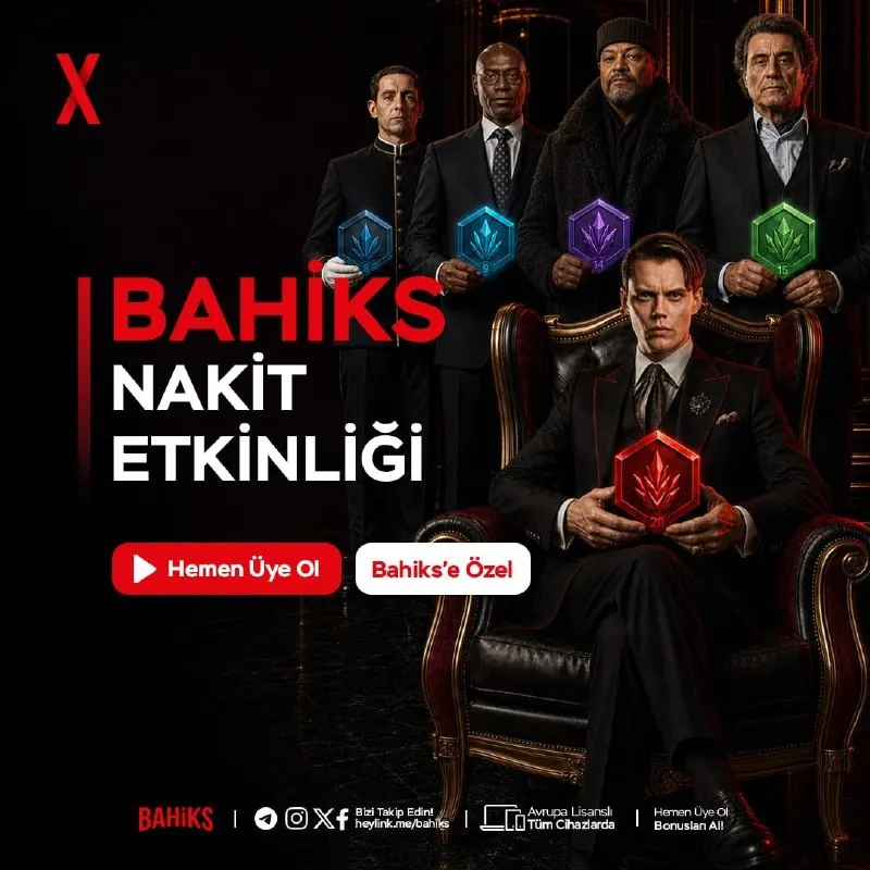 Bahiks Telegram: 🅱🆙🆒 3. SEVİYE VE ÜZERİNE ÖZEL: 500 TL NAKİT! ✅ KOD: EC41GW7 🖍Bakiyenizi 2.500…