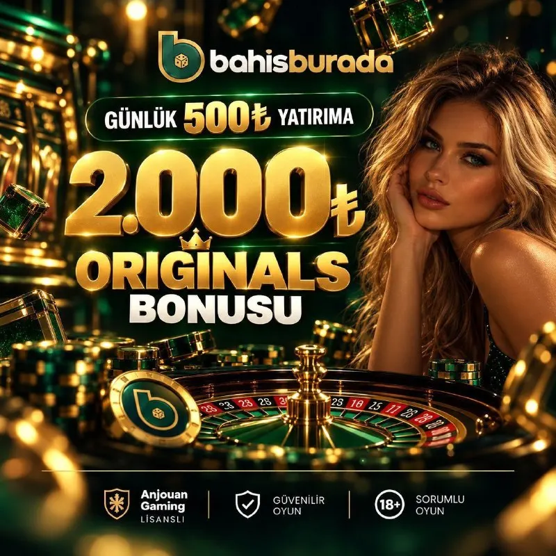 Bahis Burada Telegram: 🌟 GÜNLÜK 500 ₺ YATIRIMA 2.000 ₺ ORIGINALS BONUSU! 🎰BahisBurada Originals…