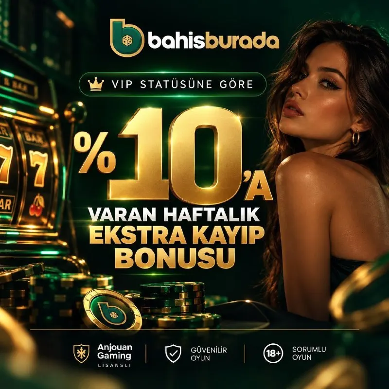 Bahis Burada Telegram: VIP STATÜSÜNE GÖRE %10’A VARAN HAFTALIK EKSTRA KAYIP İADESİ 📌 VIP İade Oranları…