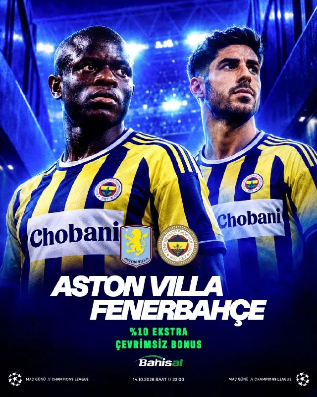 Bahisal Telegram: Aston Villa -Fenerbahçe Maçına %10 Çevrimsiz Bonus! 🔥 Günün maçına bahsini yap…