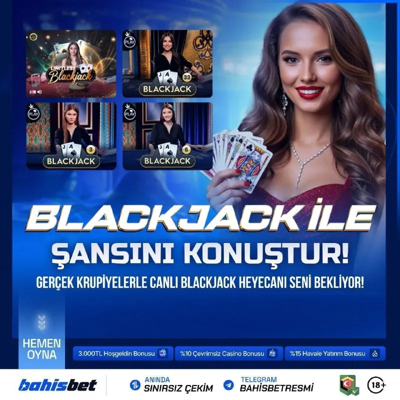Bahisbet Telegram: 💙🩵💙🩵💙💙💙🩵💙 🔔Gerçek krupiyelerle canlı masalarda heyecan dorukta!🔔 💙21’i geçmeden…