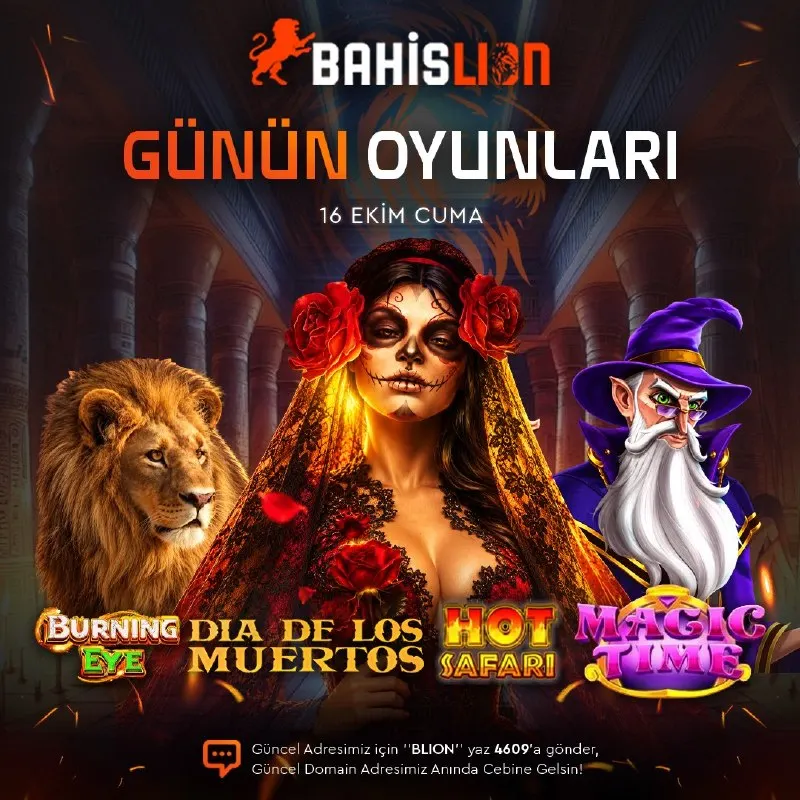 Bahislion Telegram: 🦁 Limitsiz Oyun, Limitsiz Eğlence ! 🦒 Hot Safari 💀 Dia De Los Muertos 👁 Burning…