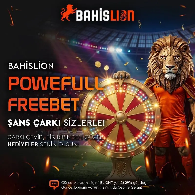 Bahislion Telegram: 🎰 ÇARKI ÇEVİRDİN Mİ 💲 🦁 Bahislion Powerfull Freebet Çarkı Sizlerle ! 🆗 Nasıl…