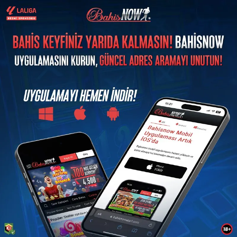 Bahisnow Telegram: ⛔️ BahisNow APP ile adres arama derdine son! 📱 BahisNow uygulamasını hemen…