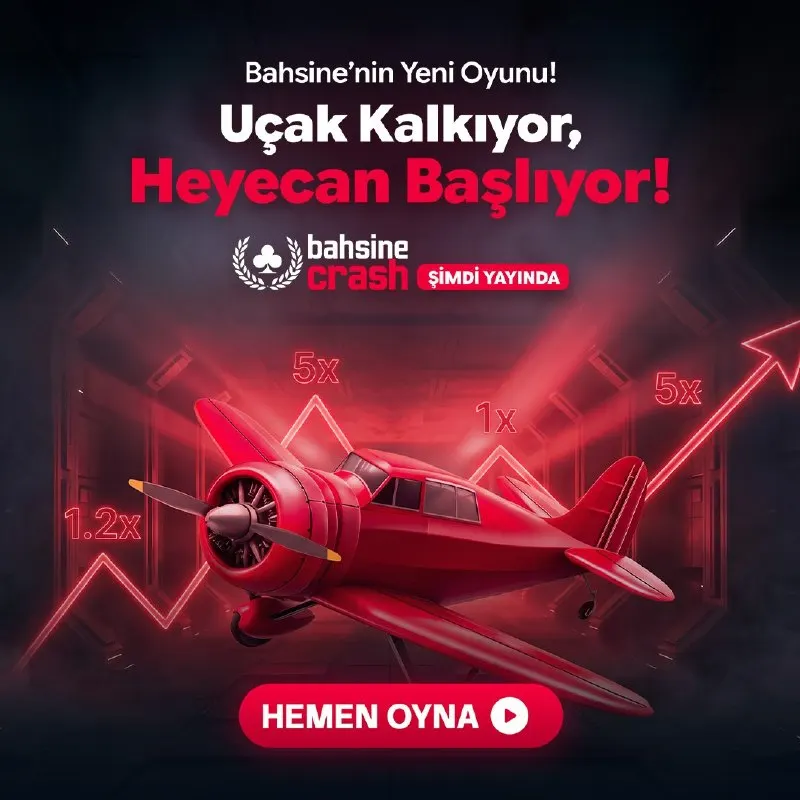 Bahsine Telegram: ✈️ Uçak Kalkıyor, Heyecan Başlıyor! Bahsine’nin yepyeni ve özel oyunu Bahsine…