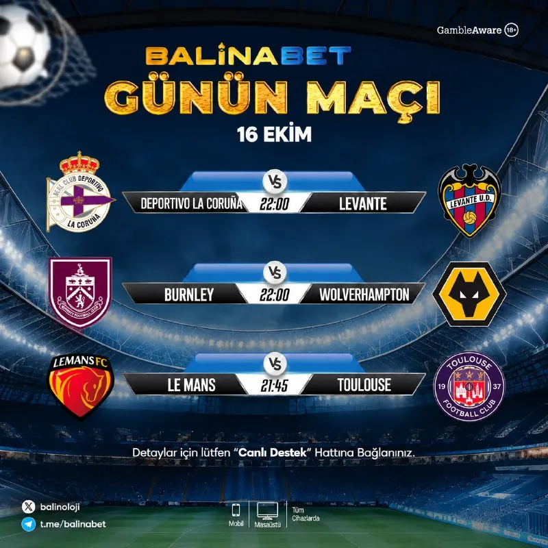 Balinabet Telegram: ⚽️ BalinaBet Günün Maçları ⚽️Kuponunu Balina'da Yap Sporda da Kazanmanın Tadını…