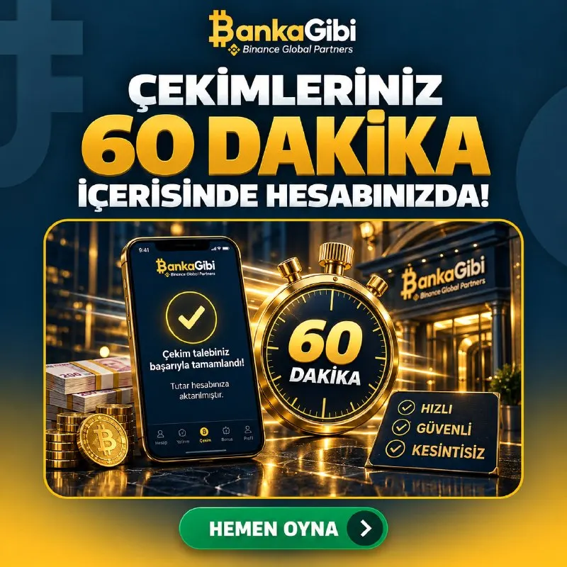 Banka Gibi Telegram: TÜM ÇEKİM TALEPLERİNİZ 60 DK İÇİNDE ONAYLANIYOR !💲 💰KRİPTO YATIRIM İŞLEMLERİNİZ…