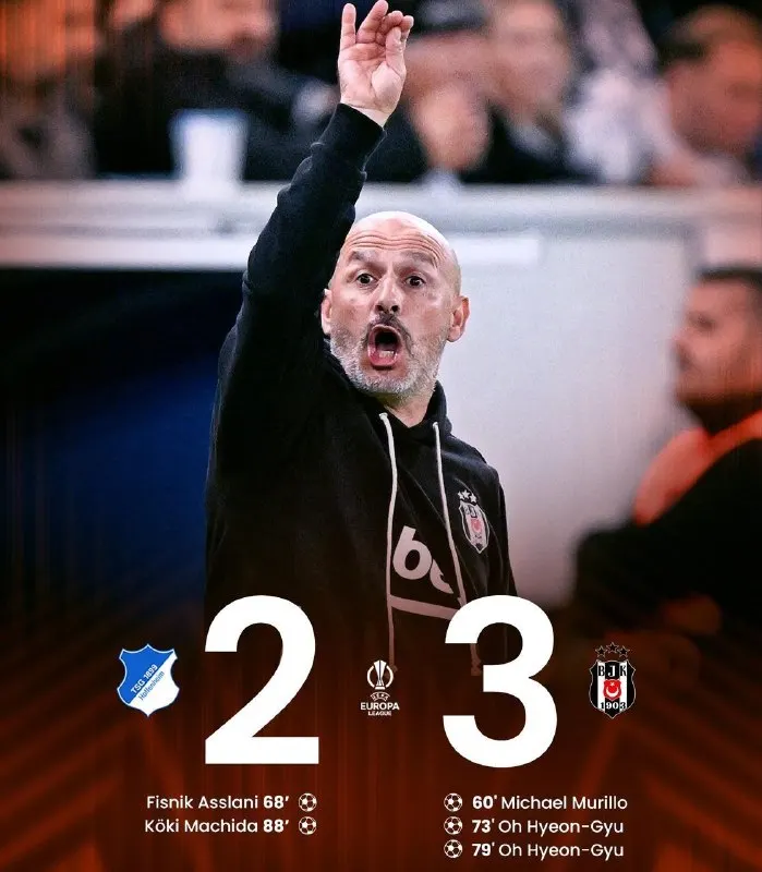 Barbibet Telegram: 🦅🔥 Beşiktaş; Marsilya'yı 4-1 yendikten sonra, Hoffenheim'ı da Almanya'da 2-3…