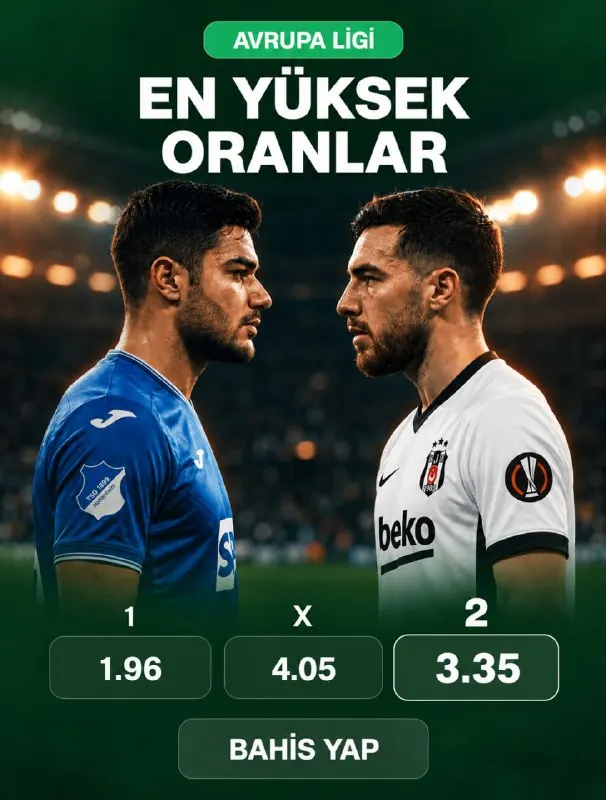 Baymavi Telegram: ⚽️ Avrupa Ligi’nde bu akşam sahne Beşiktaş’ın! 🏆 🇹🇷 Siyah beyazlılar…
