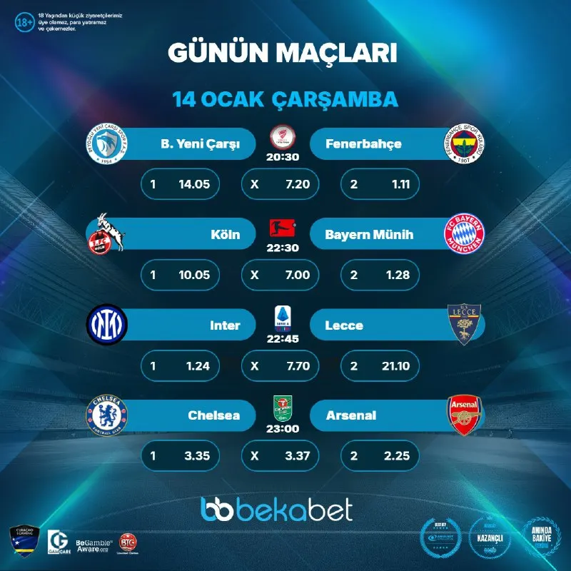 Bekabet Telegram: 🔤🔤🔤🔤🔤🔤🔤 ⚽️ #bekabet 'te Günün Maçları! ⚽️ 💎 En Güncel Maçlar, En Güçlü Oranlar…