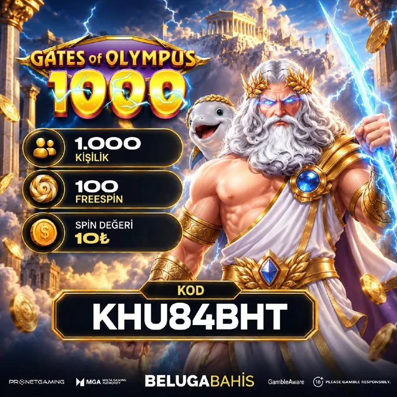 Belugabahis Telegram: 🔞 Gates Of Olympus 1000 Özel Freespin Keyfi! 🔔Gün içerisinde tek seferde 250₺…