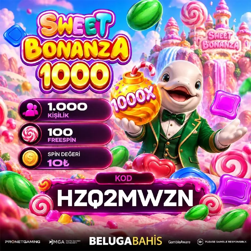 Belugabahis Telegram: 🍭 Sweet Bonanza 1000 Özel Freespin Keyfi! 💡 Gün içerisinde tek seferde 250₺ ve…