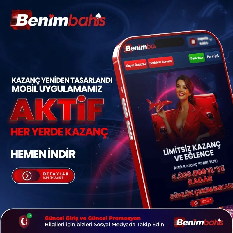 BenimBahis Telegram: 🔥 BENİM ŞANSIM HEP CEBİMDE!🔥 📱 Mobil uygulamayla kampanyalara anında ulaş. 📣…
