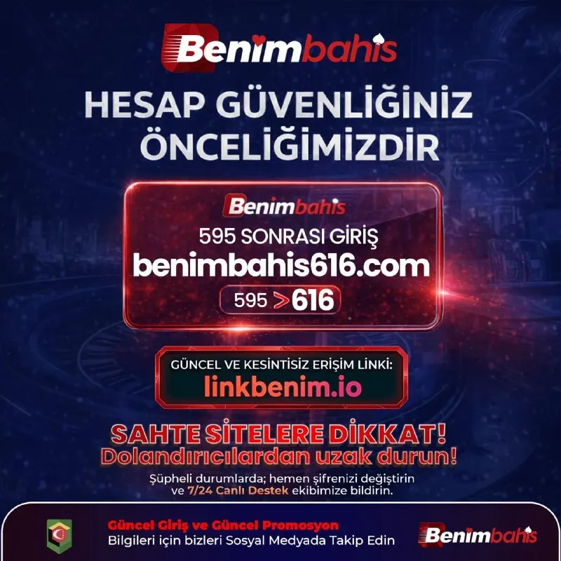 BenimBahis Telegram: 🚨 HESAP GÜVENLİĞİNİZ ÖNCELİĞİMİZDİR 595 ➜ 616✅ 🟠Güncel giriş linki aktif!…