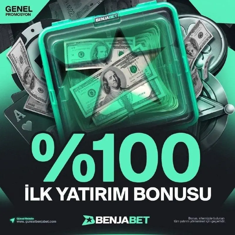 Benjabet Telegram: 💯 İLK YATIRIMA ÖZEL 5000 TL’YE KADAR %100 BONUS! 🤑 İlk yatırım bonusundan elde…