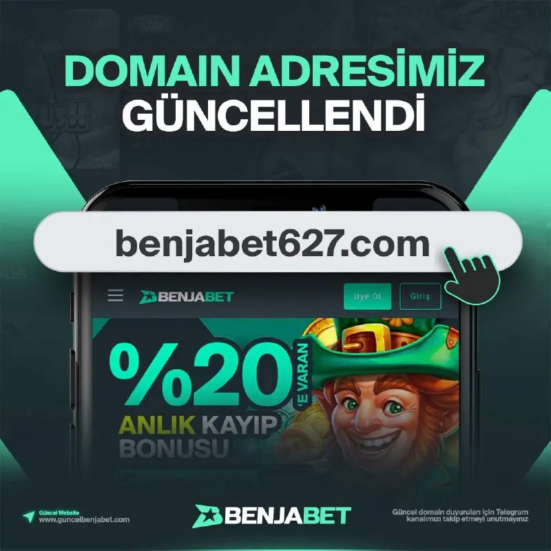 Benjabet Telegram: 🆕 DOMAIN ADRESİMİZ GÜNCELLENMİŞTİR 🔗 Web sitemize kesintisiz bir erişim için…
