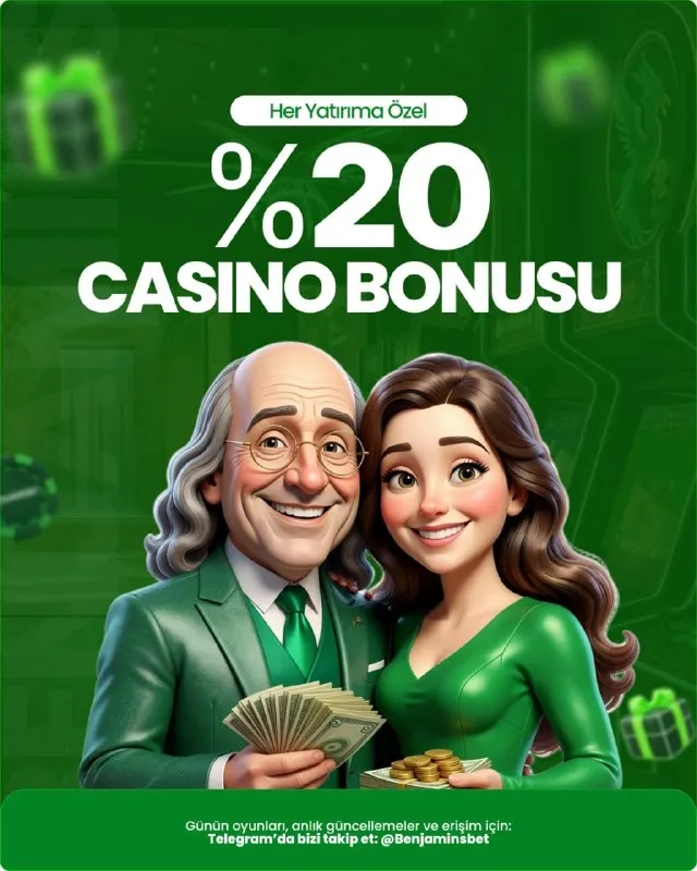 Benjaminsbet Telegram: 🎰 Casino keyfini bonus avantajıyla büyütün. BenjaminsBet’te her yatırımınıza…