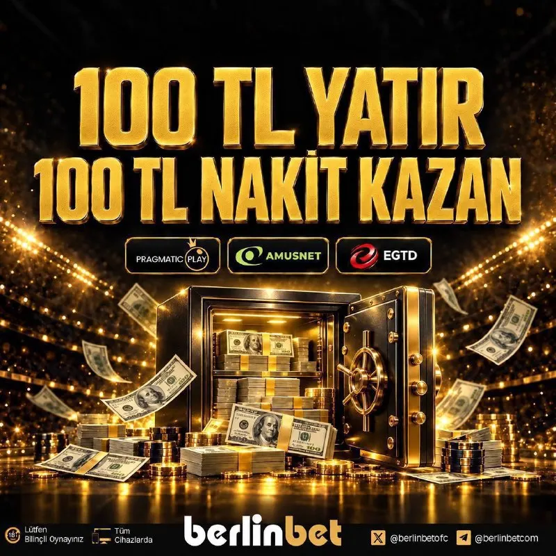 Berlinbet Telegram: 💰🔔100 TL YATIR, 100 TL NAKİT KAZAN!🔔💰 Berlinbet’te yatırımına 100 TL NAKİT…