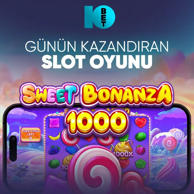 Bet10bet Telegram: Bet10Bet'te Günün Şanslı Oyunu 🍭SWEET BONANZA 1000 🍭 📲Güncel giriş için…