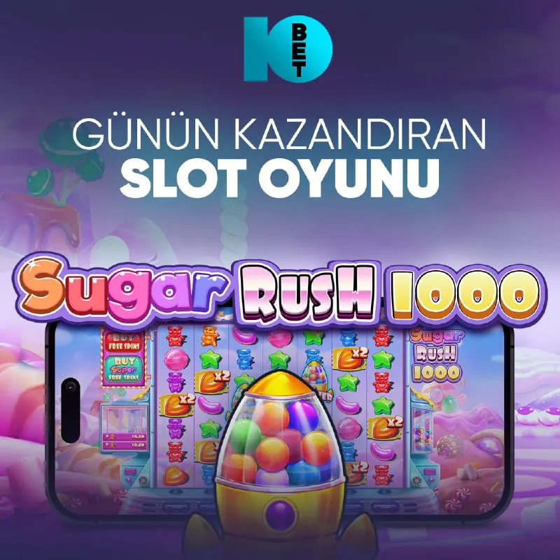 Bet10bet Telegram: Bet10Bet'te Günün Şanslı Oyunu 🍭Sugar Rush 1000 🍭 📲Güncel giriş için tıklayınız…