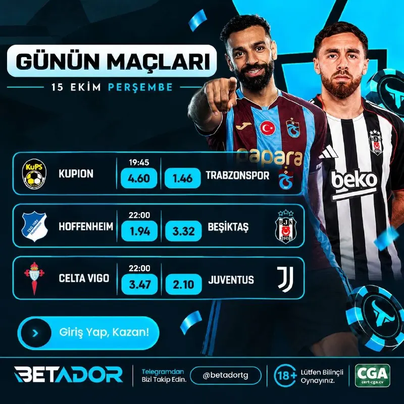 Betador Telegram: 🌌🌌🌌🌌🌌🌌🌌 🔥İşte karşınızda Betador'un kazandıran çılgın oranlı maçları ⚡️…