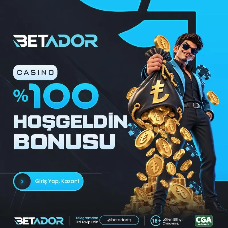 Betador Telegram: 🔥 BETADOR’DA BONUSUNU SEÇ, HEYECANI YÜKSELT! 🔥 💰 1.000₺’DEN 10.000₺’YE KADAR…
