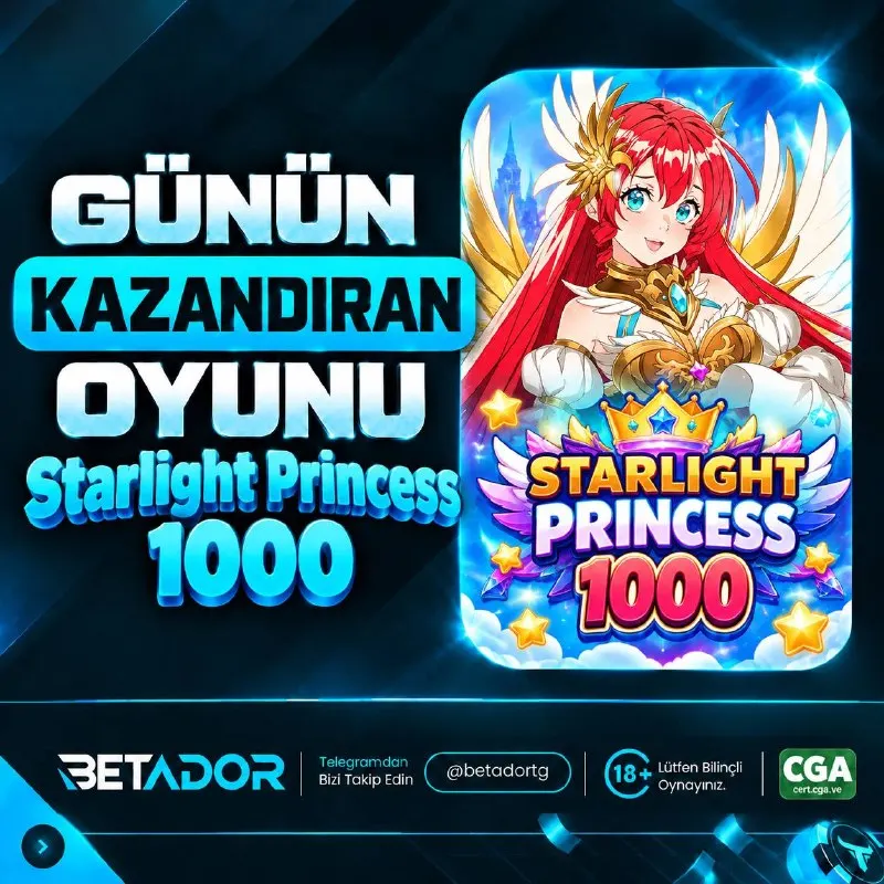 Betador Telegram: 🌌🌌🌌🌌🌌🌌🌌 🎰🔥 BETADOR’UN GÜNÜN ŞANSLI OYUNU KARŞINIZDA! 🎰🔥 ✨ Bugünün dikkat çeken…
