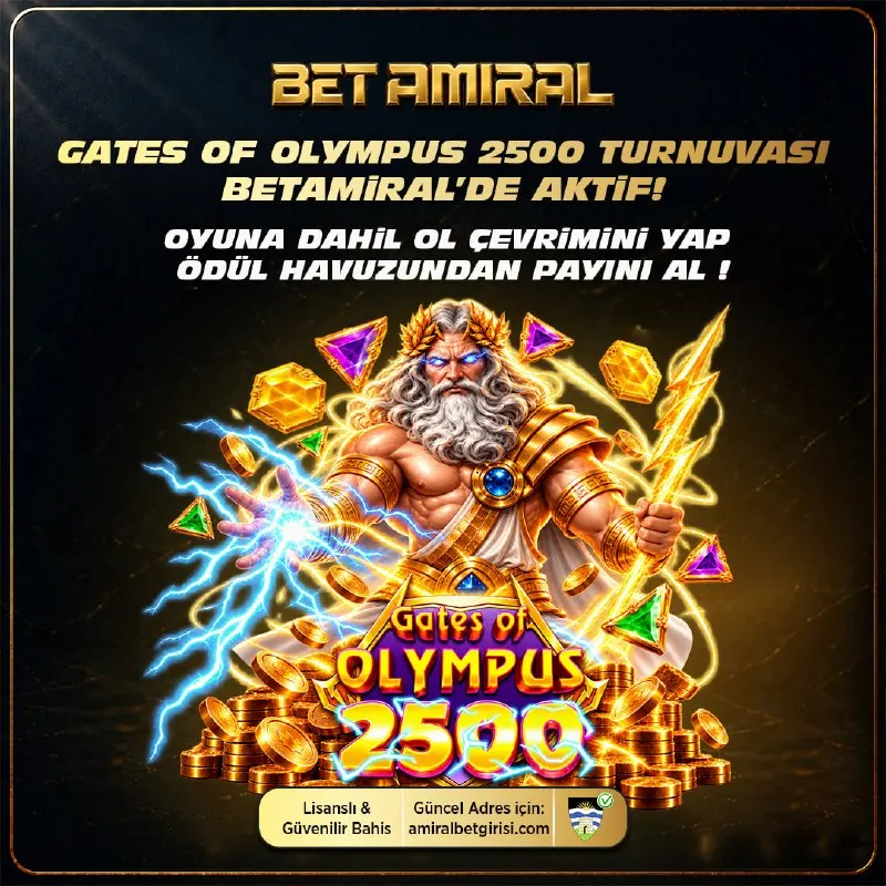 Betamiral Telegram: 😀😀😀 🔢🔢🔢🔢 ÖZEL TURNUVASI BETAMİRAL’DE! ⚡️ Zeus’un arenasına katıl, Gates of…