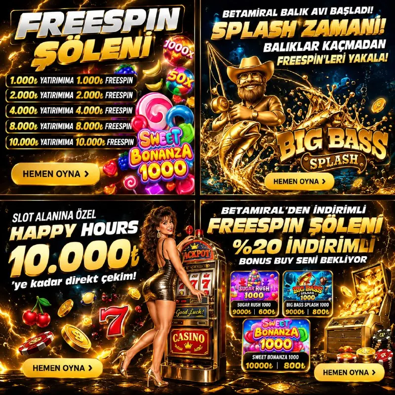 Betamiral Telegram: ⚡️⚡️⚡️⚡️⚡️⚡️ HAPPY HOURS BONUSLARI ÇILDIRDI! 🍭10.000₺ Değerinde Freespin…