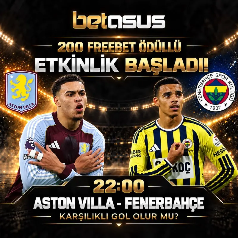Betasus Telegram: 🏆 200 Freebet Ödüllü Etkinlik Başladı! 🏴- 🇹🇷 ❓ Karşılıklı Gol Olur Mu? 🎁…